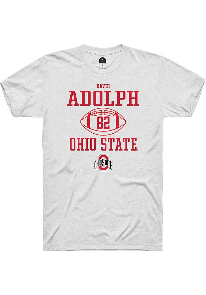 David Adolph Ohio State Buckeyes Rally NIL Sport Icon Short Sleeve T Shirt