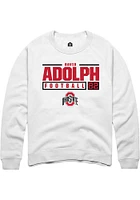 David Adolph Rally Ohio State Buckeyes Mens NIL Stacked Box Long Sleeve Crew Sweatshirt