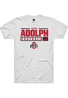 David Adolph Ohio State Buckeyes Rally NIL Stacked Box Short Sleeve T Shirt