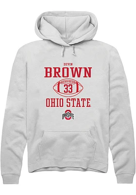 Devin Brown Rally Ohio State Buckeyes Mens NIL Sport Icon Long Sleeve Hoodie