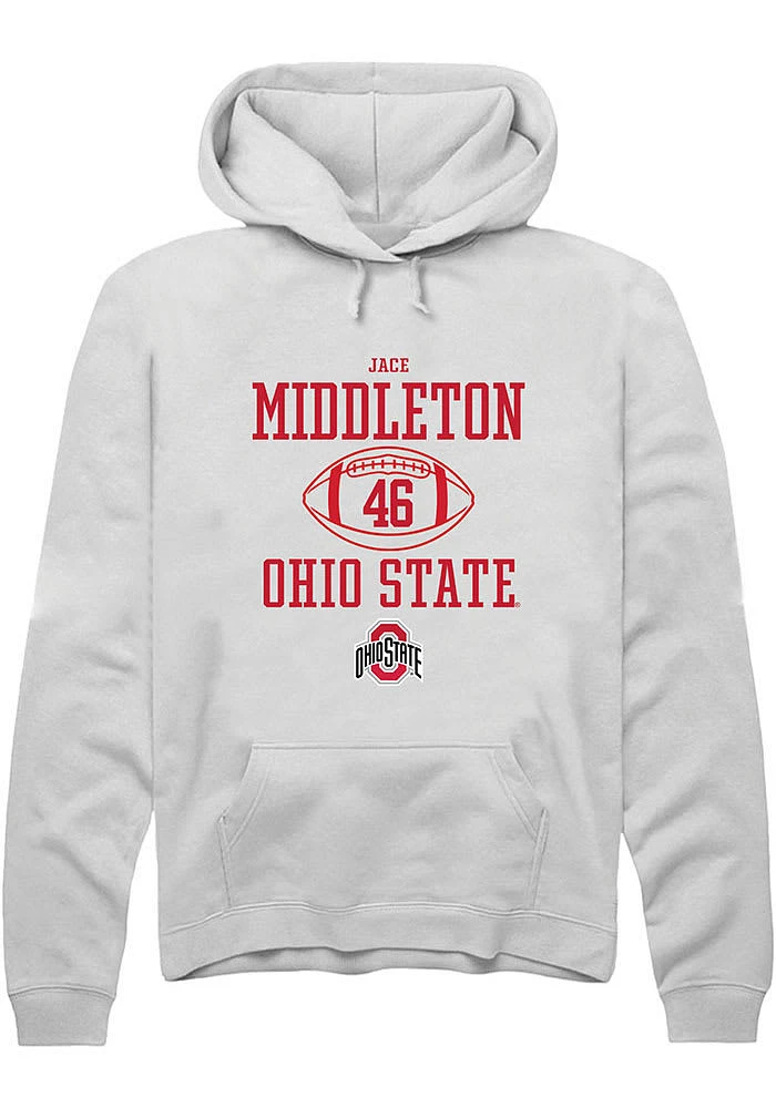 Jace Middleton Rally Ohio State Buckeyes Mens NIL Sport Icon Long Sleeve Hoodie