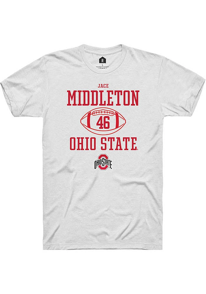 Jace Middleton Ohio State Buckeyes Rally NIL Sport Icon Short Sleeve T Shirt