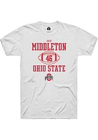 Jace Middleton Ohio State Buckeyes Rally NIL Sport Icon Short Sleeve T Shirt