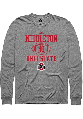 Jace Middleton Ohio State Buckeyes Rally NIL Sport Icon Long Sleeve T Shirt