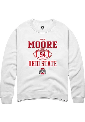 Jason Moore Rally Ohio State Buckeyes Mens NIL Sport Icon Long Sleeve Crew Sweatshirt