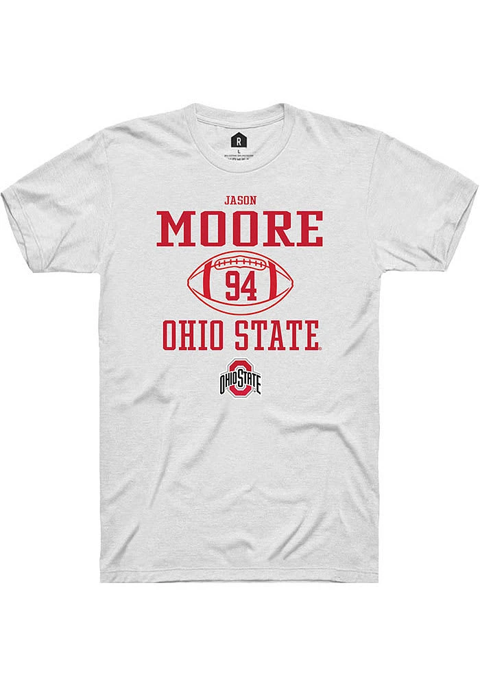 Jason Moore Ohio State Buckeyes Rally NIL Sport Icon Short Sleeve T Shirt