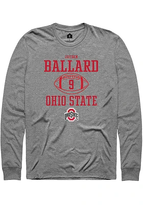 Jayden Ballard Ohio State Buckeyes Rally NIL Sport Icon Long Sleeve T Shirt