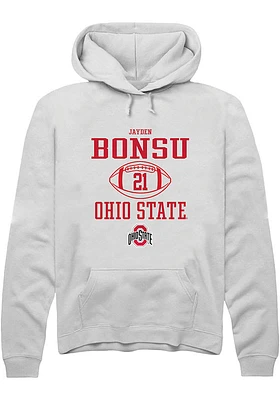 Jayden Bonsu Rally Ohio State Buckeyes Mens NIL Sport Icon Long Sleeve Hoodie