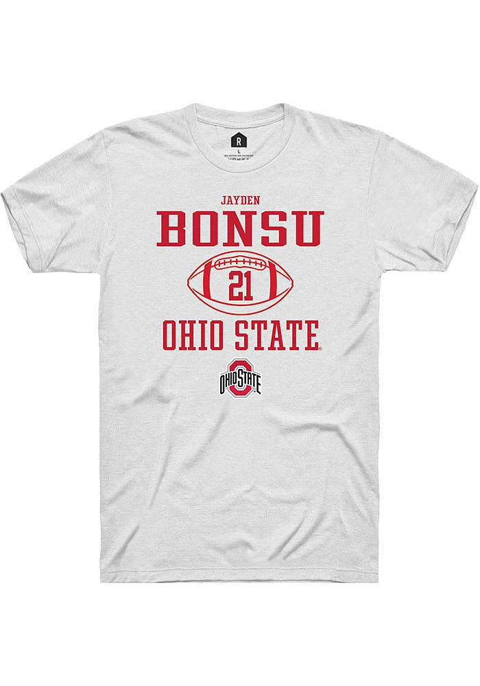 Jayden Bonsu Ohio State Buckeyes Rally NIL Sport Icon Short Sleeve T Shirt