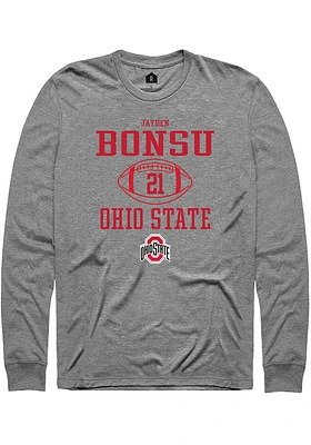 Jayden Bonsu Ohio State Buckeyes Rally NIL Sport Icon Long Sleeve T Shirt