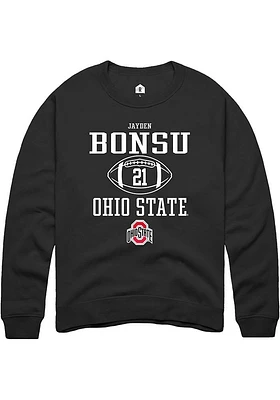 Jayden Bonsu Rally Ohio State Buckeyes Mens NIL Sport Icon Long Sleeve Crew Sweatshirt