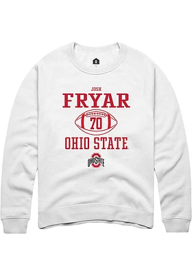 Josh Fryar Rally Ohio State Buckeyes Mens NIL Sport Icon Long Sleeve Crew Sweatshirt