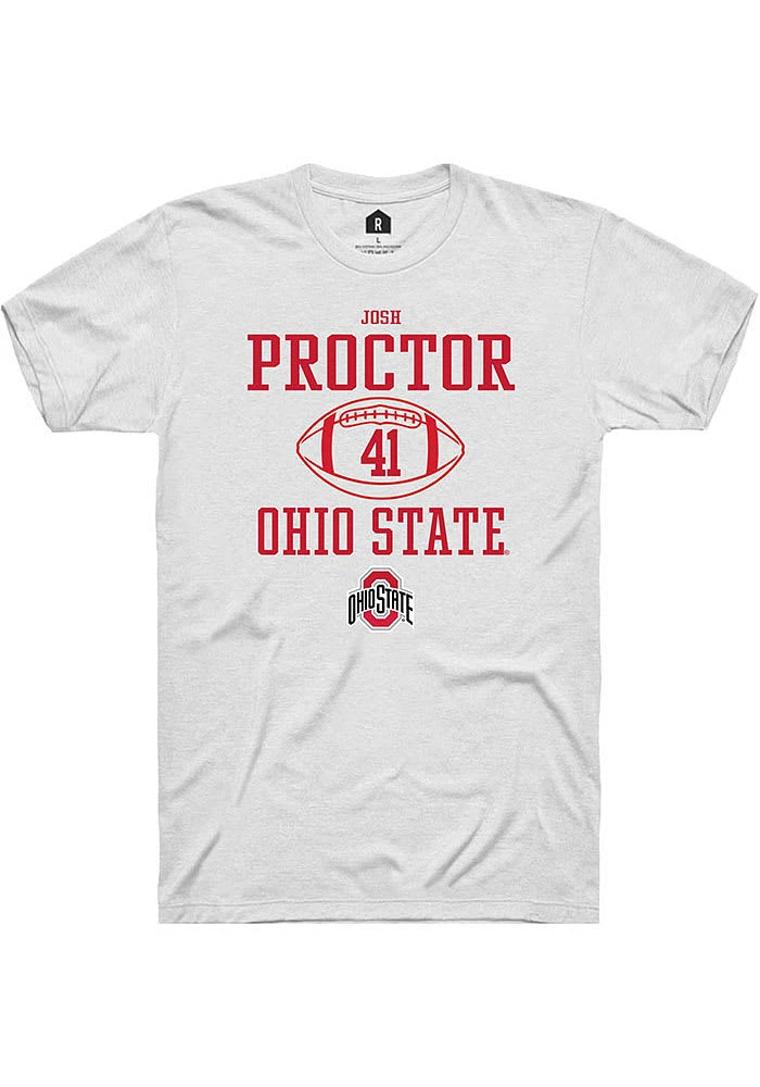 Josh Proctor Ohio State Buckeyes Rally NIL Sport Icon Short Sleeve T Shirt