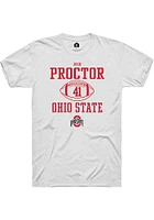 Josh Proctor Ohio State Buckeyes Rally NIL Sport Icon Short Sleeve T Shirt