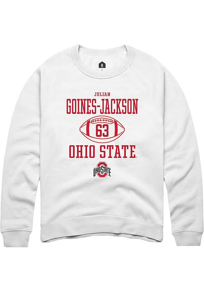 Julian Goines-Jackson Rally Ohio State Buckeyes Mens NIL Sport Icon Long Sleeve Crew Sweats