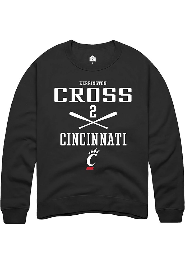 Kerrington Cross Rally Cincinnati Bearcats Mens NIL Sport Icon Long Sleeve Crew Sweatshirt