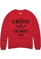 Kerrington Cross  Rally Cincinnati Bearcats Mens Red NIL Sport Icon Long Sleeve Crew Sweatshirt