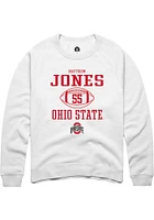 Matthew Jones Rally Ohio State Buckeyes Mens NIL Sport Icon Long Sleeve Crew Sweatshirt