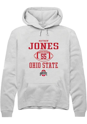 Matthew Jones Rally Ohio State Buckeyes Mens NIL Sport Icon Long Sleeve Hoodie