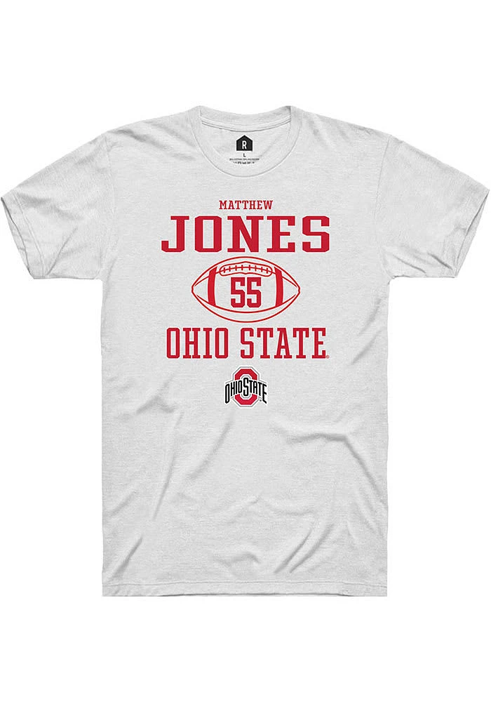 Matthew Jones Ohio State Buckeyes Rally NIL Sport Icon Short Sleeve T Shirt