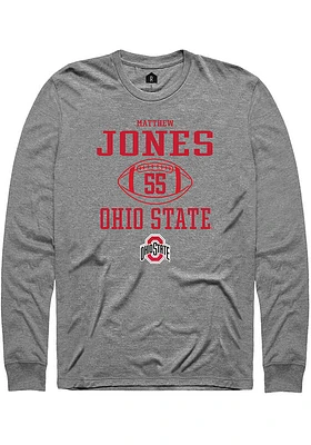 Matthew Jones Ohio State Buckeyes Rally NIL Sport Icon Long Sleeve T Shirt