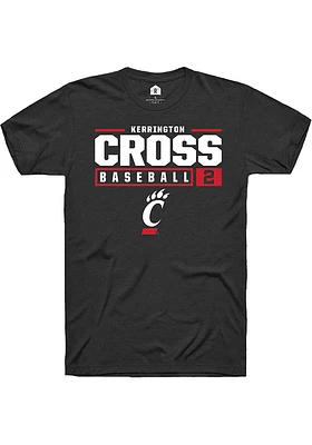 Kerrington Cross Cincinnati Bearcats Rally NIL Stacked Box Short Sleeve T Shirt