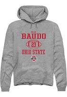 Nolan Baudo  Rally Ohio State Buckeyes Mens Graphite NIL Sport Icon Long Sleeve Hoodie