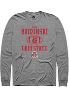 Ryan Rudzinski Ohio State Buckeyes Rally NIL Sport Icon Long Sleeve T Shirt