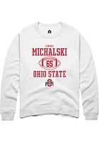 Zenuae Michalski Rally Ohio State Buckeyes Mens NIL Sport Icon Long Sleeve Crew Sweatshir