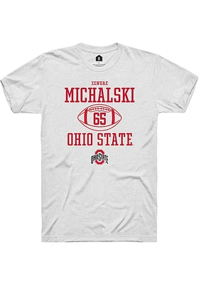 Zenuae Michalski Ohio State Buckeyes Rally NIL Sport Icon Short Sleeve T Shirt