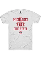 Zenuae Michalski Ohio State Buckeyes Rally NIL Sport Icon Short Sleeve T Shirt