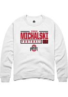 Zenuae Michalski Rally Ohio State Buckeyes Mens NIL Stacked Box Long Sleeve Crew Sweatshi