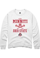 Caden Minniti Rally Ohio State Buckeyes Mens NIL Sport Icon Long Sleeve Crew Sweatshirt