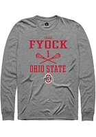 Caleb Fyock Ohio State Buckeyes Rally NIL Sport Icon Long Sleeve T Shirt