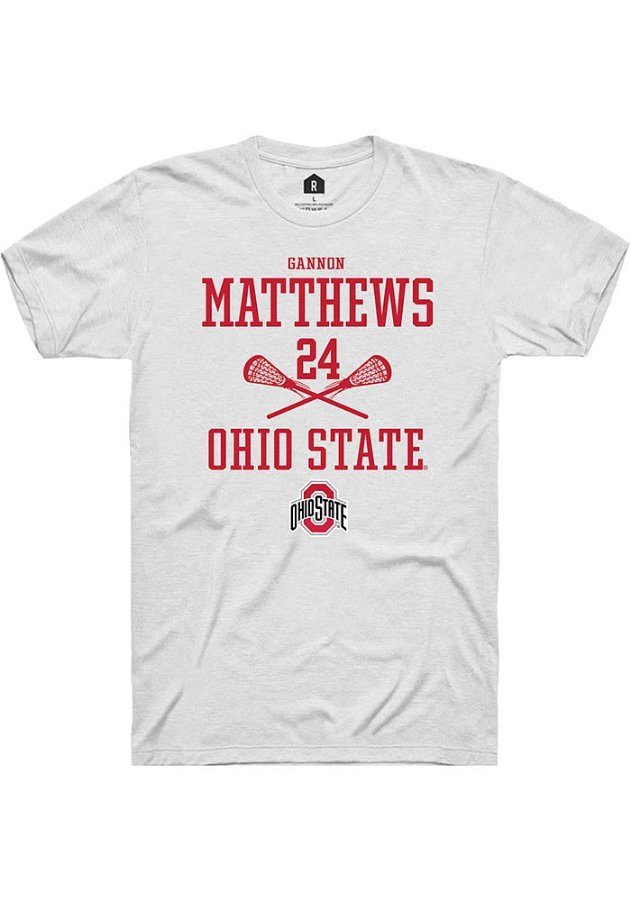 Gannon Matthews Ohio State Buckeyes Rally NIL Sport Icon Short Sleeve T Shirt