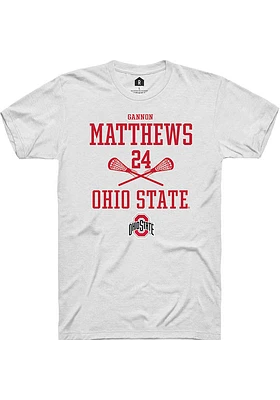 Gannon Matthews Ohio State Buckeyes Rally NIL Sport Icon Short Sleeve T Shirt