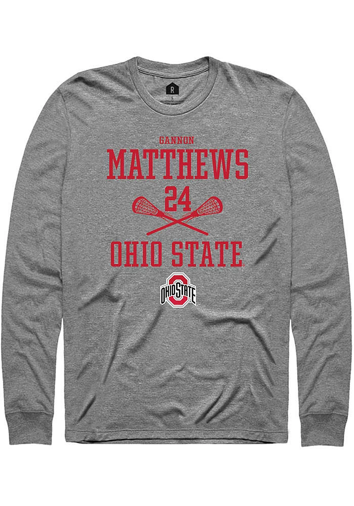 Gannon Matthews Ohio State Buckeyes Rally NIL Sport Icon Long Sleeve T Shirt