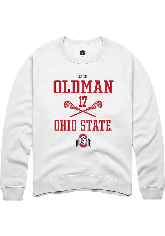 Jack Oldman Rally Ohio State Buckeyes Mens NIL Sport Icon Long Sleeve Crew Sweatshirt