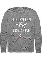 Kyle Schupmann  Cincinnati Bearcats Graphite Rally NIL Sport Icon Long Sleeve T Shirt