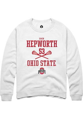 Zach Hepworth Rally Ohio State Buckeyes Mens NIL Sport Icon Long Sleeve Crew Sweatshirt