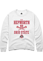 Zach Hepworth Rally Ohio State Buckeyes Mens NIL Sport Icon Long Sleeve Crew Sweatshirt