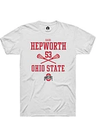 Zach Hepworth Ohio State Buckeyes Rally NIL Sport Icon Short Sleeve T Shirt