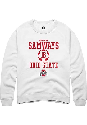 Anthony Samways Rally Ohio State Buckeyes Mens NIL Sport Icon Long Sleeve Crew Sweatshirt