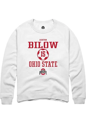 Ashton Bilow Rally Ohio State Buckeyes Mens NIL Sport Icon Long Sleeve Crew Sweatshirt