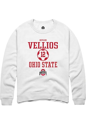 Deylen Vellios Rally Ohio State Buckeyes Mens NIL Sport Icon Long Sleeve Crew Sweatshirt