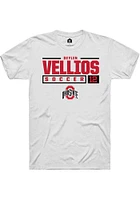 Deylen Vellios Ohio State Buckeyes Rally NIL Stacked Box Short Sleeve T Shirt