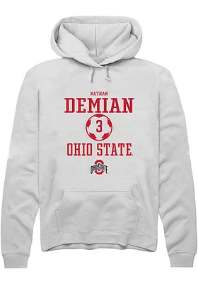 Nathan Demian Rally Ohio State Buckeyes Mens NIL Sport Icon Long Sleeve Hoodie