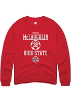 Patrick McLaughlin  Rally Ohio State Buckeyes Mens Red NIL Sport Icon Long Sleeve Crew Sweatshirt