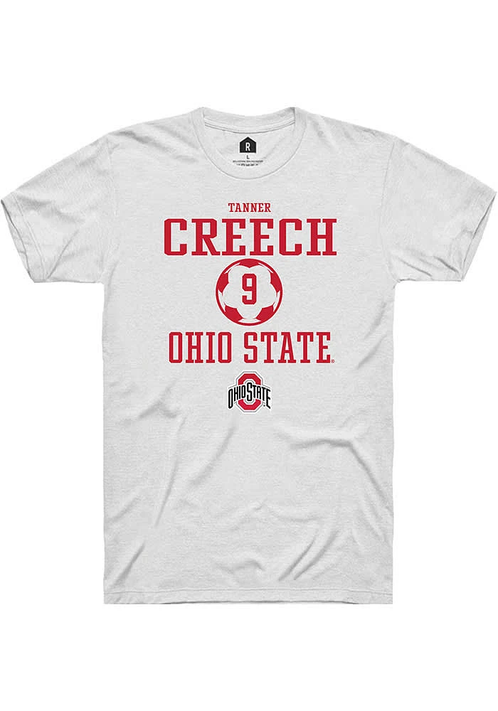 Tanner Creech Ohio State Buckeyes Rally NIL Sport Icon Short Sleeve T Shirt