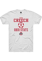 Tanner Creech Ohio State Buckeyes Rally NIL Sport Icon Short Sleeve T Shirt